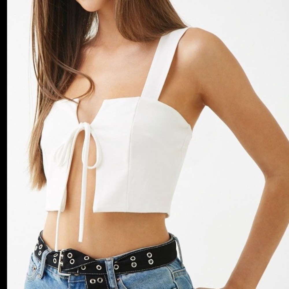 Self tie crop top